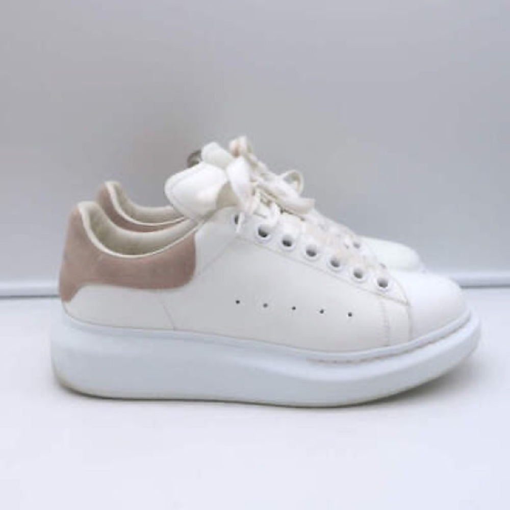 Alexander McQueen White Sneakers White Leather & Patchouli Suede size 9.5